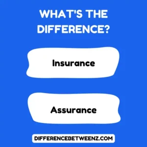 Difference between Insurance and Assurance