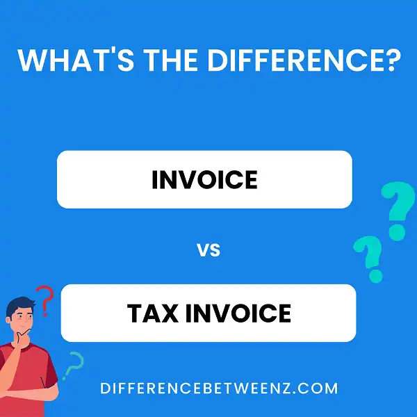 Difference between Invoice and Tax Invoice