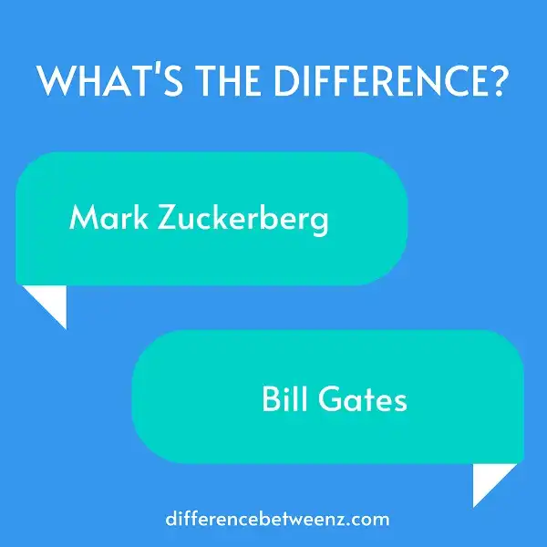 Difference between Mark Zuckerberg and Bill Gates