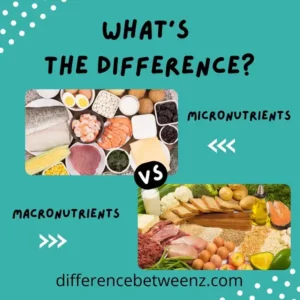 Difference between Micronutrients and Macronutrients