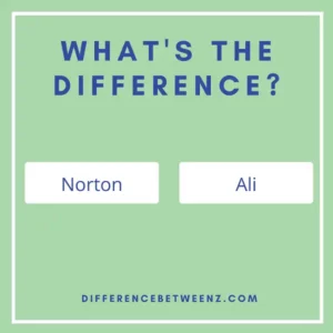Difference between Norton and Ali