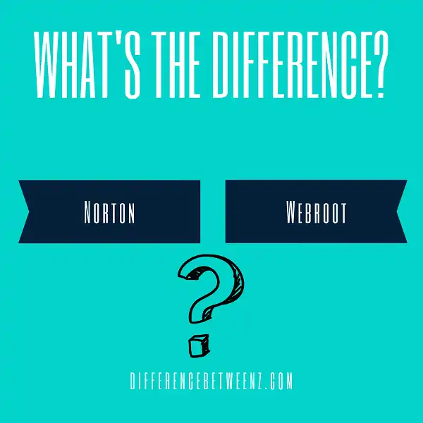 Difference between Norton and Webroot