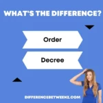Difference between Order and Decree