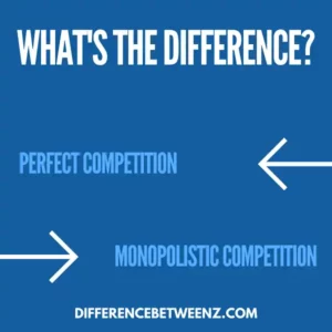 Difference between Perfect Competition and Monopolistic Competition