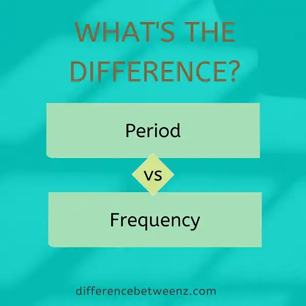 Difference between Period and Frequency