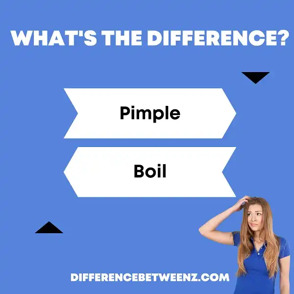 Difference between Pimple and Boil