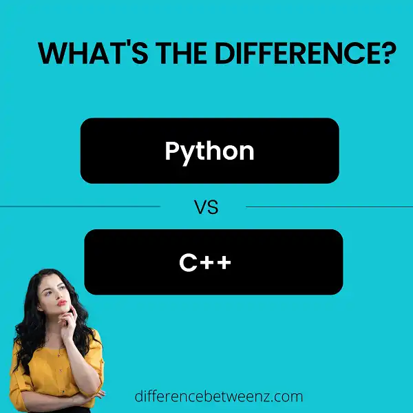 Difference between Python and C++