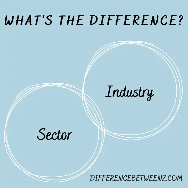 Difference between Sector and Industry
