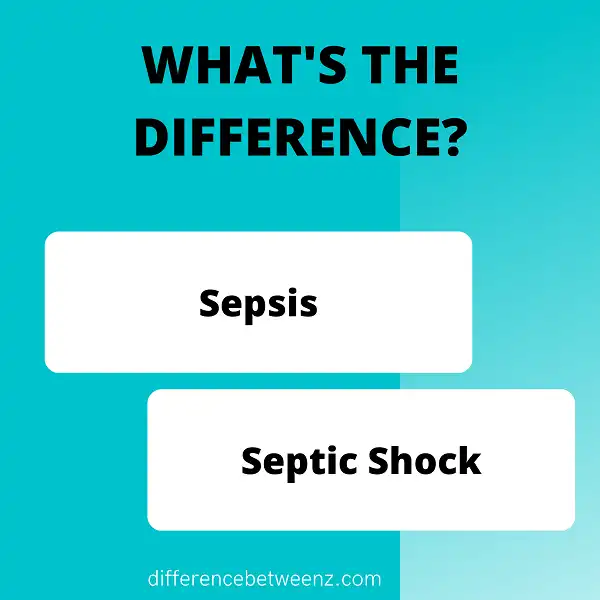 Difference between Sepsis and Septic Shock