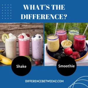 Difference between Shake and Smoothie