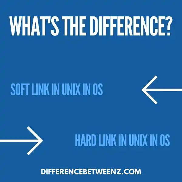 Difference between Soft Link and Hard Link In Unix In OS