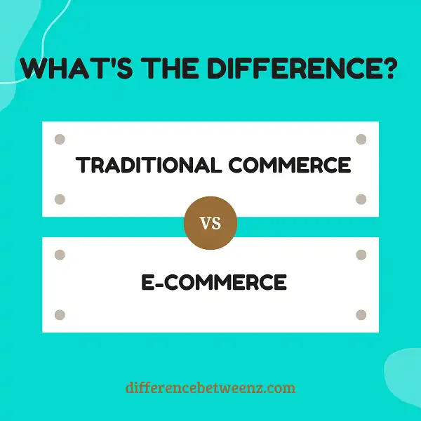 Difference between Traditional Commerce and E-commerce