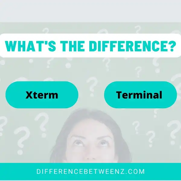 Difference between Xterm and Terminal