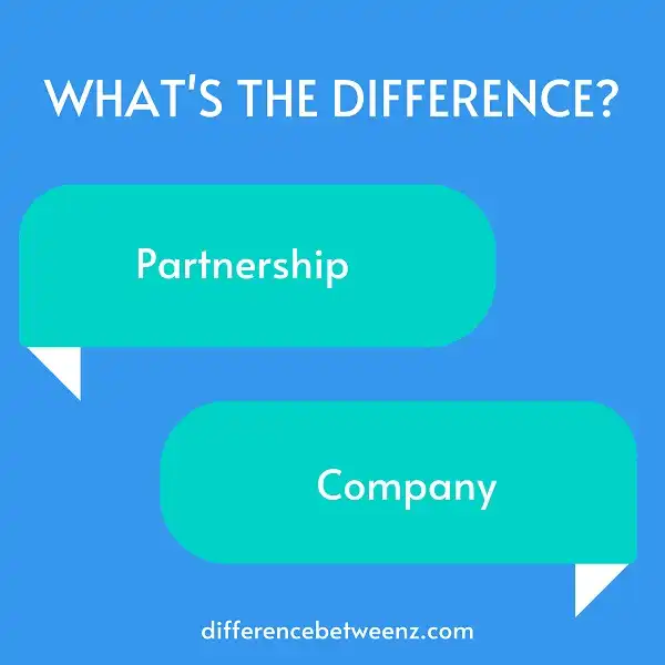Differences between Partnership and a Company