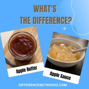 Difference between Apple Butter and Apple Sauce