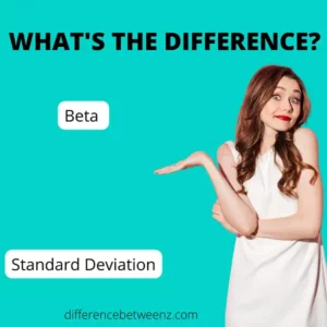 Difference between Beta and Standard Deviation