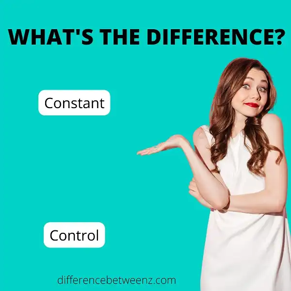 Difference between Constant and Control