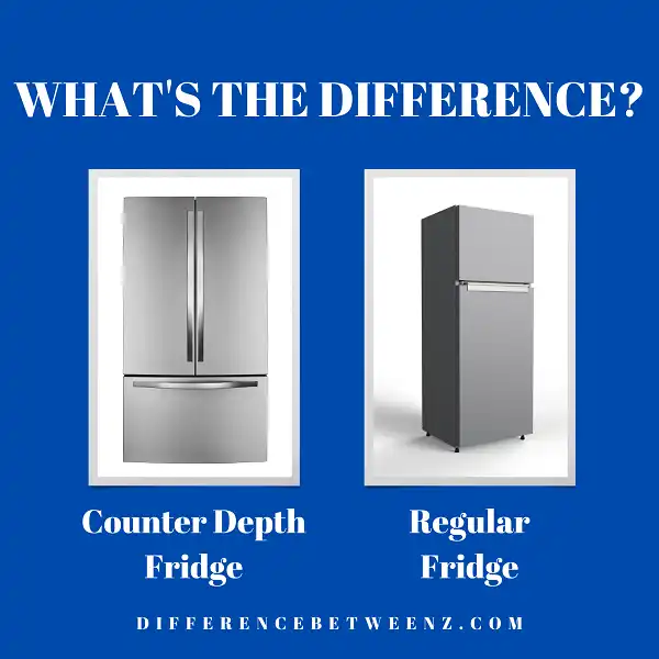 Difference between Counter Depth and Regular Fridge