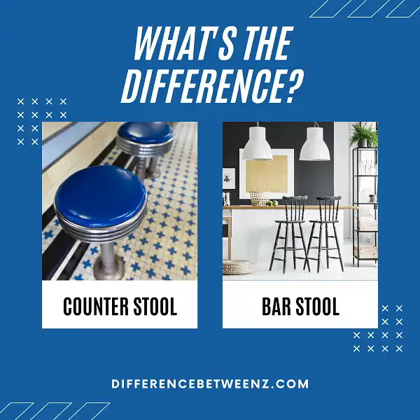 Difference between Counter and Bar Stools
