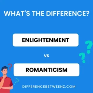 Difference between Enlightenment and Romanticism