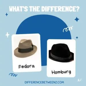Difference between Fedora and Homburg