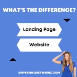 Difference between Landing Page and Website