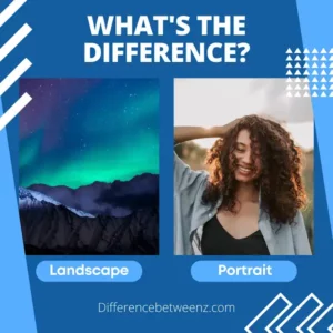Difference between Landscape and Portrait