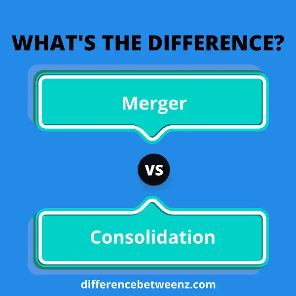 Difference between Merger and Consolidation