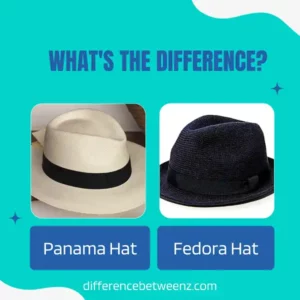 Difference between Panama Hats and Fedora Hats