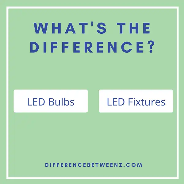 Differences Between LED Bulbs and LED Fixtures